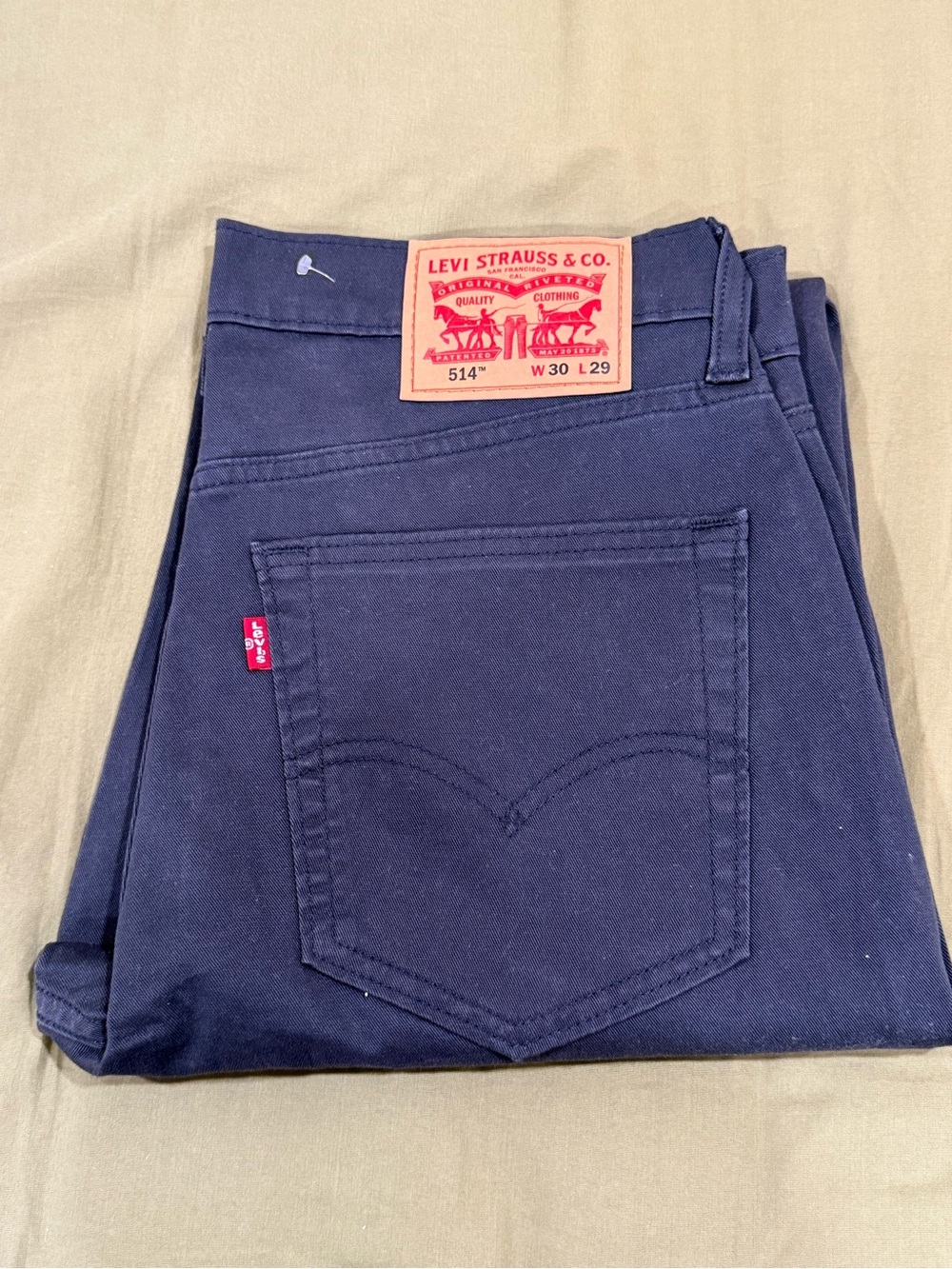 NEW Levi's Men's Straight Fit Jeans in Black, Size: 30W x 29L